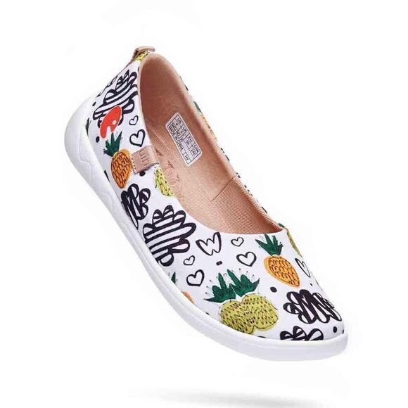 UIN Women's Ballet Flats Pointed Toe Casual Comfort Shoes (sweet pineapple) - Picture 6 of 12